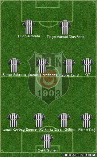 Besiktas JK Formation 2011