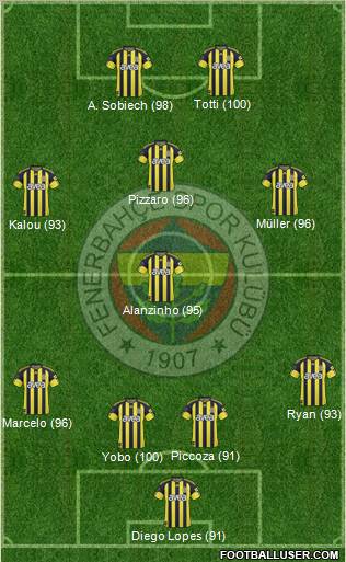 Fenerbahçe SK Formation 2011