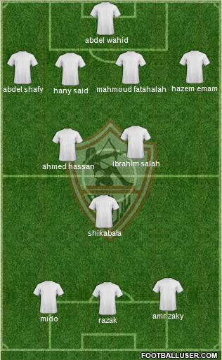 Zamalek Sporting Club Formation 2011