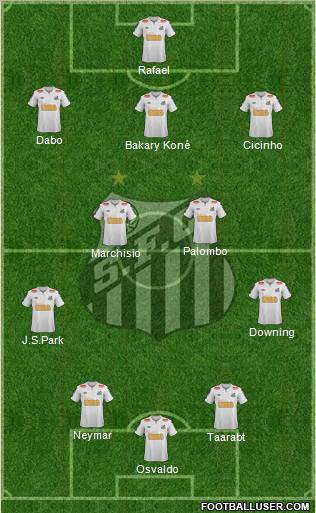 Santos FC Formation 2011