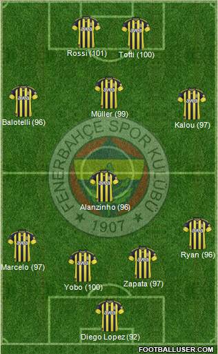 Fenerbahçe SK Formation 2011