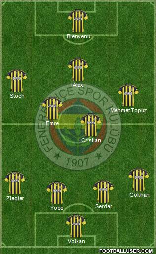 Fenerbahçe SK Formation 2011