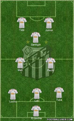 Santos FC Formation 2011