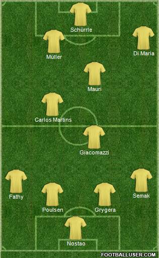 Pro Evolution Soccer Team Formation 2011