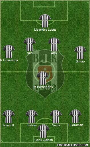 Besiktas JK Formation 2011