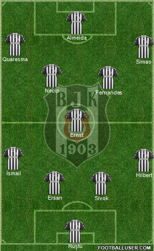 Besiktas JK Formation 2011