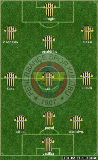 Fenerbahçe SK Formation 2011