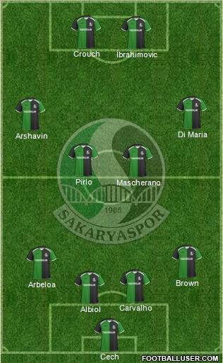 Sakaryaspor A.S. Formation 2011