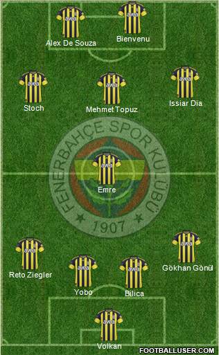 Fenerbahçe SK Formation 2011