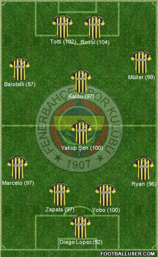 Fenerbahçe SK Formation 2011