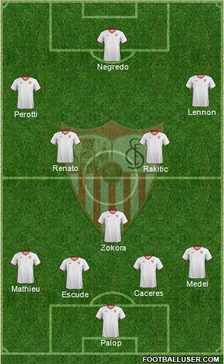 Sevilla F.C., S.A.D. Formation 2011