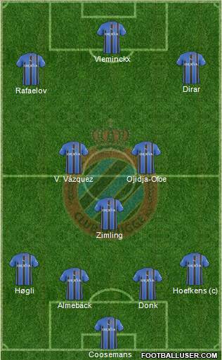 Club Brugge KV Formation 2011