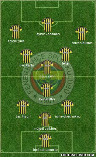 Fenerbahçe SK Formation 2011