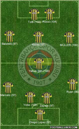 Fenerbahçe SK Formation 2011