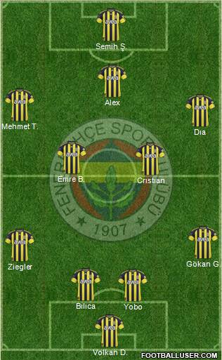 Fenerbahçe SK Formation 2011