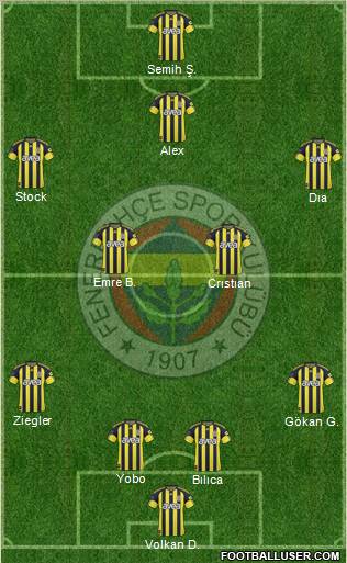 Fenerbahçe SK Formation 2011