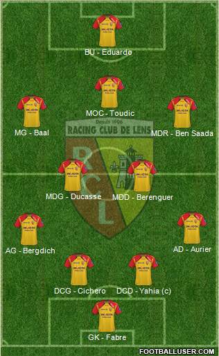 Racing Club de Lens Formation 2011