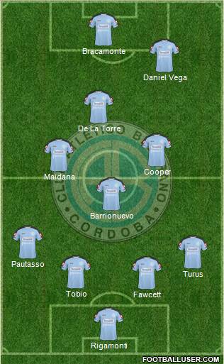 Belgrano de Córdoba football formation