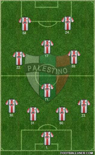CD Palestino S.A.D.P. Formation 2011