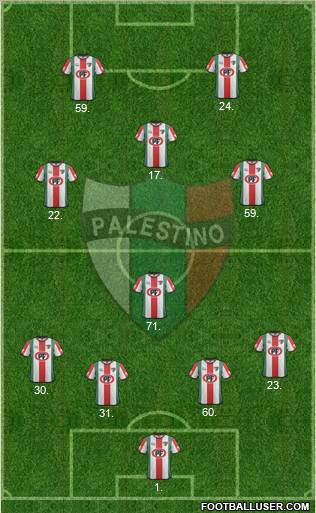 CD Palestino S.A.D.P. Formation 2011