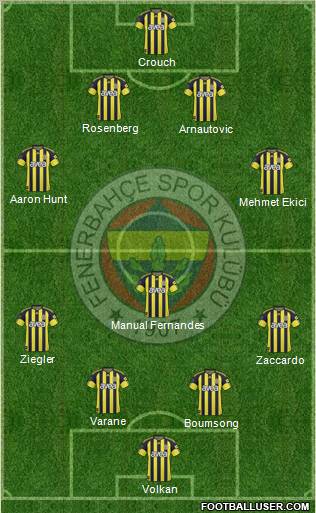 Fenerbahçe SK Formation 2011