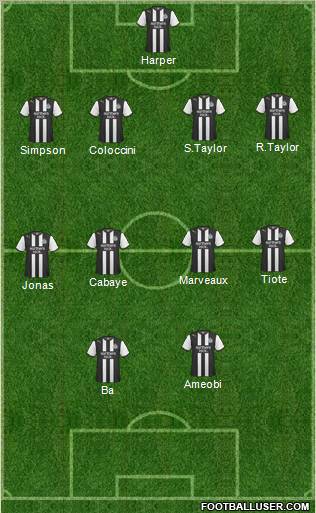 Newcastle United Formation 2011