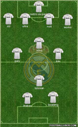 Real Madrid C.F. Formation 2011