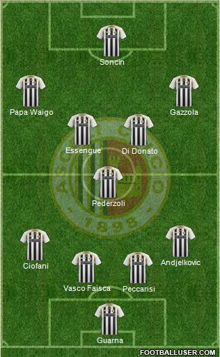 Ascoli 4-3-3 football formation