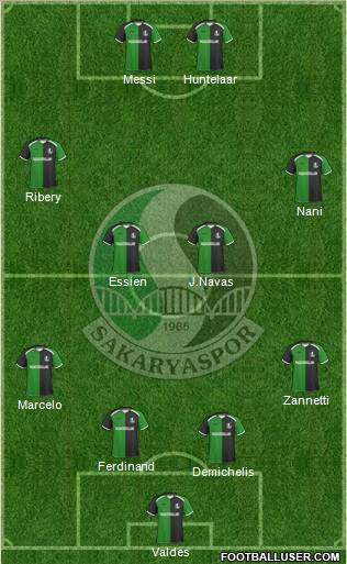 Sakaryaspor A.S. Formation 2011