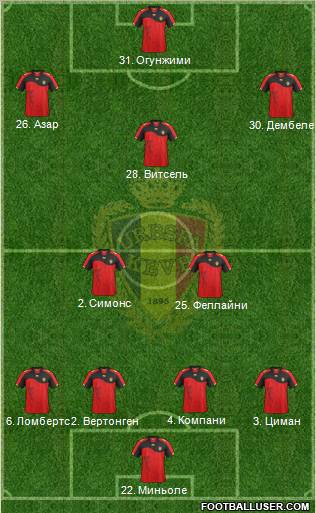 Belgium Formation 2011