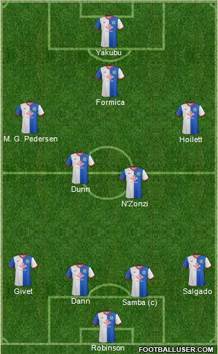 Blackburn Rovers Formation 2011