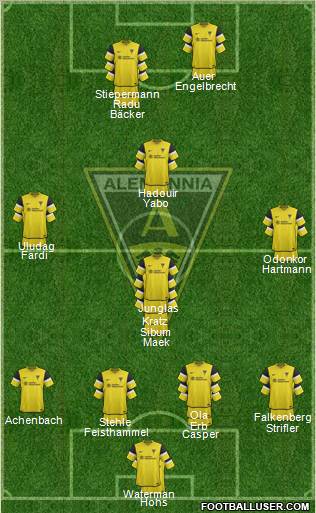 TSV Alemannia Aachen 4-4-2 football formation