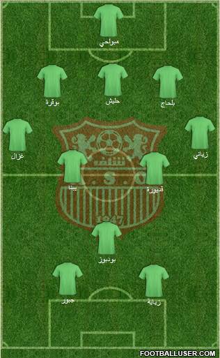 Amel Saad Olympic Chlef football formation