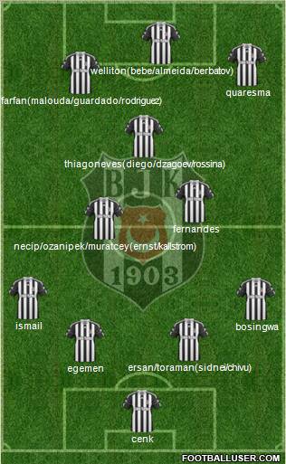 Besiktas JK Formation 2011