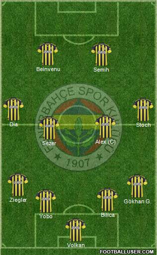 Fenerbahçe SK Formation 2011