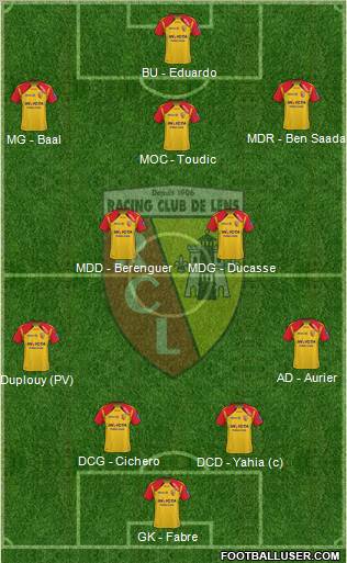 Racing Club de Lens Formation 2011