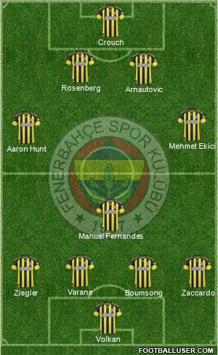 Fenerbahçe SK Formation 2011