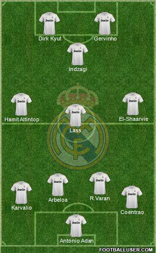 Real Madrid C.F. Formation 2011