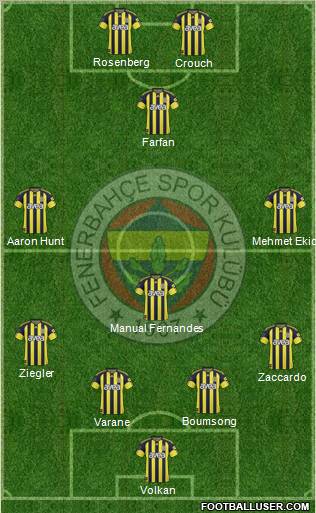 Fenerbahçe SK Formation 2011