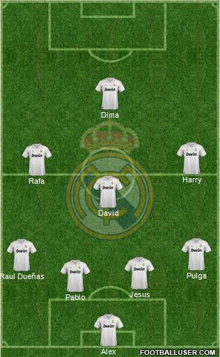 Real Madrid C.F. Formation 2011