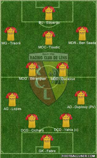 Racing Club de Lens Formation 2011