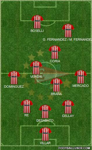 Estudiantes de La Plata Formation 2011