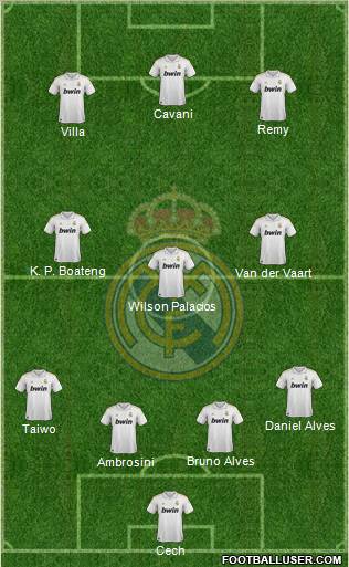 Real Madrid C.F. Formation 2011