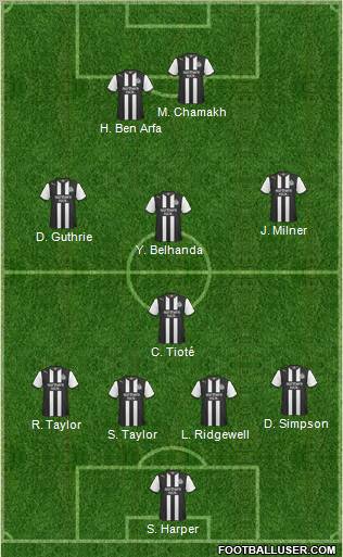 Newcastle United Formation 2011