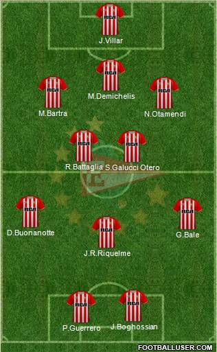 Estudiantes de La Plata Formation 2011
