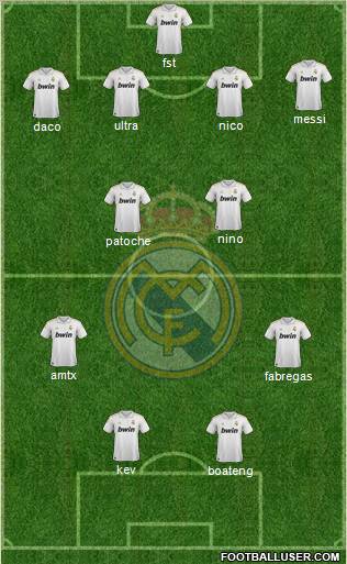 Real Madrid C.F. Formation 2011