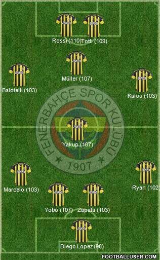 Fenerbahçe SK Formation 2011