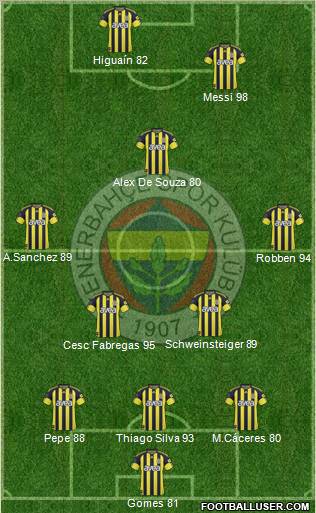Fenerbahçe SK Formation 2011
