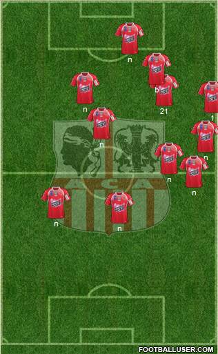 Athletic Club Ajaccien Football football formation