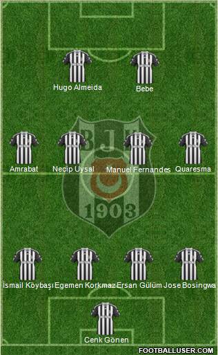 Besiktas JK Formation 2011